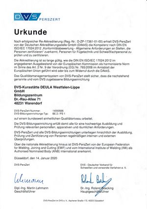 DVS-Zertifikat